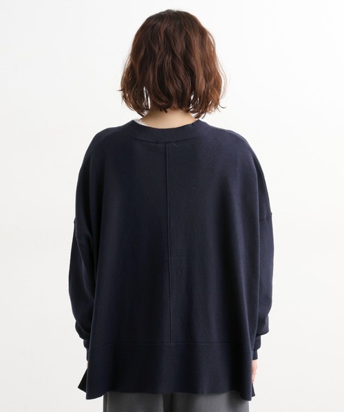 studio CLIP（スタディオクリップ）の「12ゲージウールミックスVネックニットカーディガン（カーディガン/ボレロ・レディース・ネイビー/キャメル/ライトグレー/グリーン・FREE）」の13枚目の写真