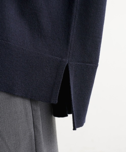 studio CLIP（スタディオクリップ）の「12ゲージウールミックスVネックニットカーディガン（カーディガン/ボレロ・レディース・ネイビー/キャメル/ライトグレー/グリーン・FREE）」の16枚目の写真