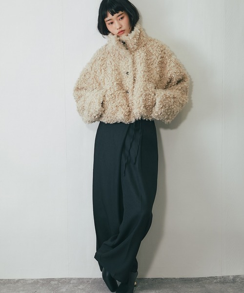 ANOTHER S(アナザーエス)の「プードルファーショートジャケット(ブルゾン・レディース・ブラウン/アイボリー/ブラック・FREE)」の21枚目の写真