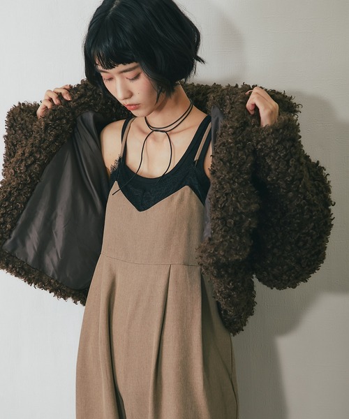 セール】プードルファーショートジャケット（ブルゾン）｜ANOTHER S