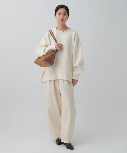 LEPSIM（レプシィム）の「サイドZIPクループルオーバー　595542（スウェット・レディース・ブラック/オフホワイト/グレー/ピンク・FREE）」の8枚目の写真