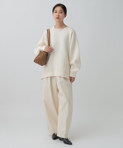 LEPSIM（レプシィム）の「サイドZIPクループルオーバー　595542（スウェット・レディース・ブラック/オフホワイト/グレー/ピンク・FREE）」の9枚目の写真