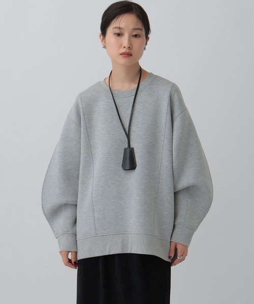 LEPSIM（レプシィム）の「サイドZIPクループルオーバー　595542（スウェット・レディース・ブラック/オフホワイト/グレー/ピンク・FREE）」の18枚目の写真