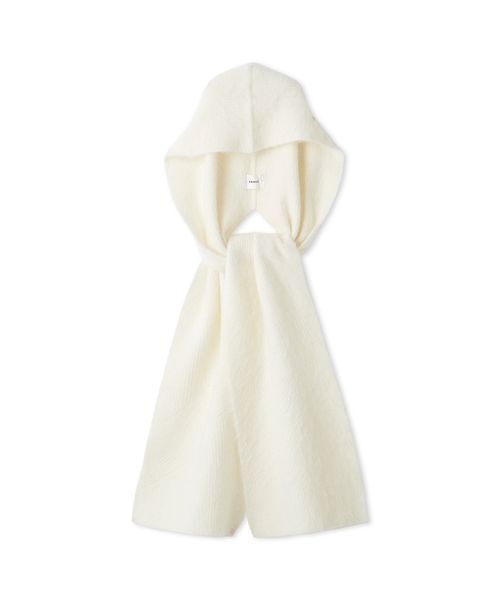 FRAY I.D（フレイアイディー）の「アルパカシャギーフードマフラー（ストール/ショール・レディース・イエロー/アイボリー・F）」の5枚目の写真