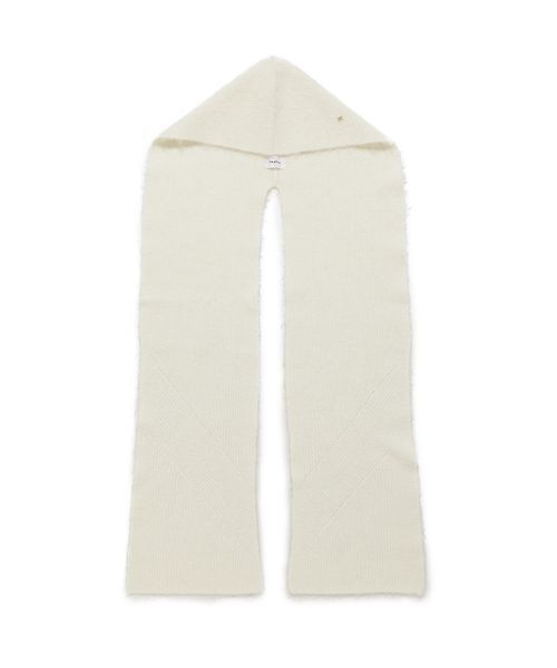 FRAY I.D（フレイアイディー）の「アルパカシャギーフードマフラー（ストール/ショール・レディース・イエロー/アイボリー・F）」の6枚目の写真