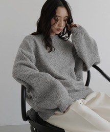 hellam（へラム）の「クルーネックカラーニットプルオーバー（ニット/セーター）」