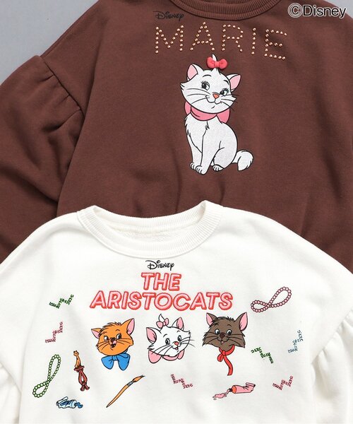 Disney(ディズニー)の「【ディズニー】おしゃれキャット/ペプラムトレーナー(スウェット・キッズ・オフホワイト/ブラウン・100/140/130/120/110/90/80)」の7枚目の写真