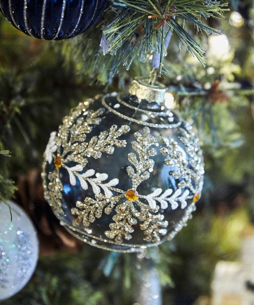 studio CLIP（スタディオクリップ）の「ガラスボールオーナメント [CHRISTMAS 2025]（インテリア雑貨・レディース・ネイビー/ホワイト/その他2/その他1/その他3/レッド/サックスブルー/ライトブラウン/ブルー/ブラウン/サンドグレー/シルバーグレー/ボルドー/ライトグリーン/ライトブルー/ダークブルー・FREE）」の9枚目の写真