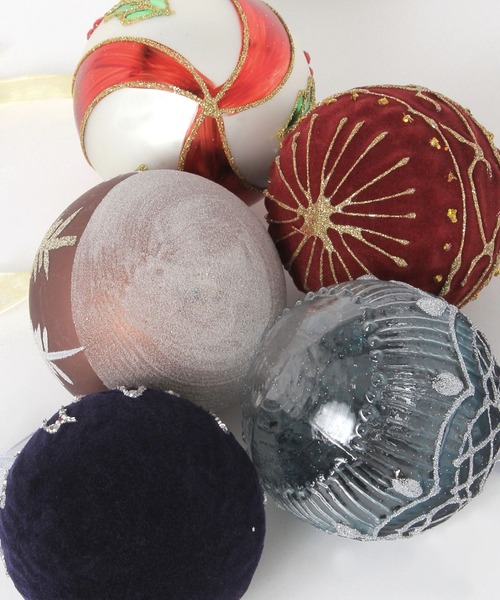 studio CLIP（スタディオクリップ）の「ガラスボールオーナメント [CHRISTMAS 2025]（インテリア雑貨・レディース・ネイビー/ホワイト/その他2/その他1/その他3/レッド/サックスブルー/ライトブラウン/ブルー/ブラウン/サンドグレー/シルバーグレー/ボルドー/ライトグリーン/ライトブルー/ダークブルー・FREE）」の17枚目の写真