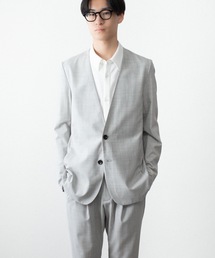 ATTACHMENT（アタッチメント）の「WO/TA ストレッチトロ カラーレスJKT / WO/TA STRETCH TRO COLLARLESS JKT（ノーカラージャケット）」