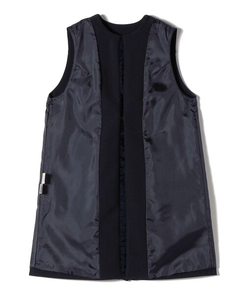 SHIPS別注】kaene:〈洗濯機可能〉ダンボール フリル ロング ジレ