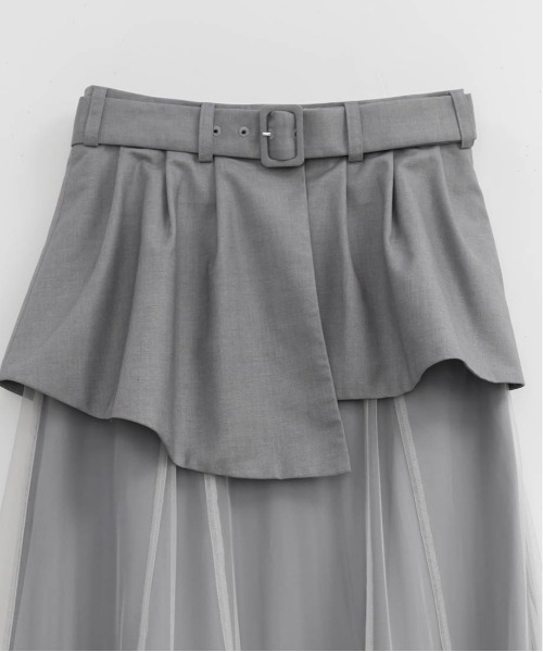 セール】プリーツフリルドッキングスカート（スカート）｜RANDA  