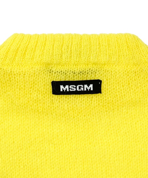 MSGM（エムエスジーエム）の「SUPER LIGHT シアーニット（ニット/セーター・レディース・ブラック/イエロー/ライラック・S/M）」の5枚目の写真