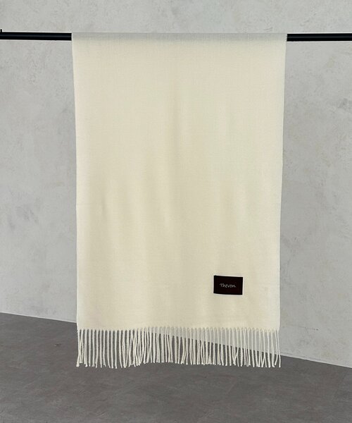 Thevon（ゼボン）の「ソフトタッチカラーストール（マフラー・レディース・ブラウン/ボルドー/イエロー/オフホワイト・FREE）」の8枚目の写真