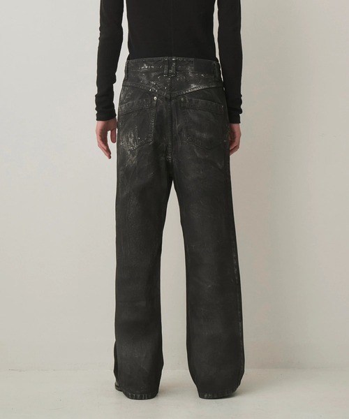 Juha（ユハ）の「【JUHA/ユハ】SILVER FOIL WIDE DENIM（デニムパンツ・メンズ・ブラック・3/4）」の5枚目の写真