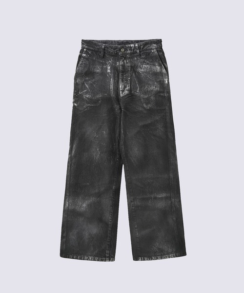 Juha（ユハ）の「【JUHA/ユハ】SILVER FOIL WIDE DENIM（デニムパンツ・メンズ・ブラック・3/4）」の2枚目の写真