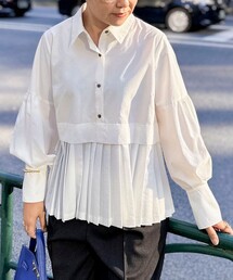 NOLLEY’S | ウォッシャブル切替プリーツブラウス(シャツ/ブラウス)