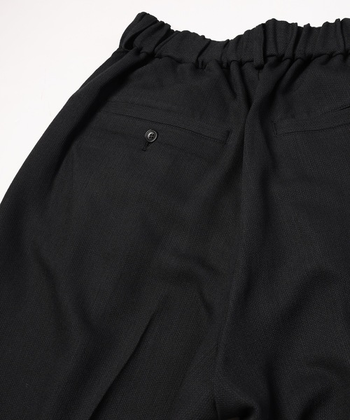 RYU(リュー)の「Summer Wool two tuck slacks(スラックス・メンズ・ネイビー×ホワイト/ブラック・1/2/4)」の12枚目の写真