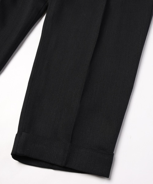RYU(リュー)の「Summer Wool two tuck slacks(スラックス・メンズ・ネイビー×ホワイト/ブラック・1/2/4)」の13枚目の写真