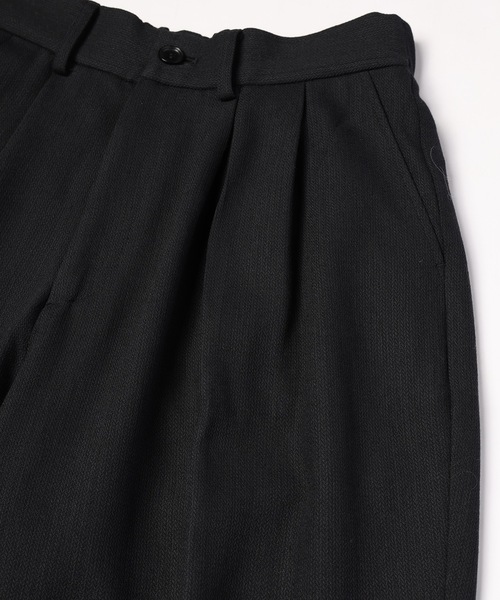 RYU(リュー)の「Summer Wool two tuck slacks(スラックス・メンズ・ネイビー×ホワイト/ブラック・1/2/4)」の14枚目の写真