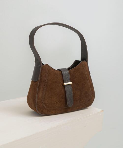 URBAN RESEARCH ROSSO WOMEN(アーバンリサーチ ロッソ)の「AULENTTI スエードハンドBAG(ハンドバッグ・レディース・ブラウン・FREE)」の1枚目の写真
