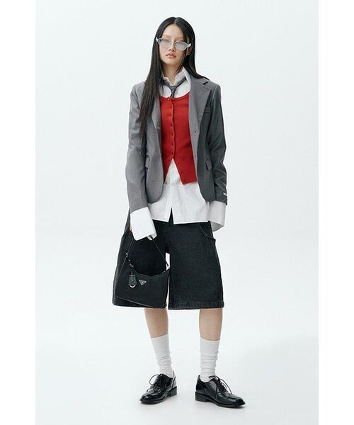 CRANK（クランク）の「Classic blazer & tie set_gray（テーラードジャケット・レディース・その他・FREE）」の4枚目の写真