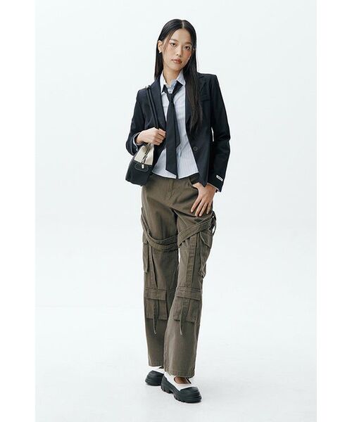 CRANK（クランク）の「Classic blazer & tie set_gray（テーラードジャケット・レディース・その他・FREE）」の5枚目の写真