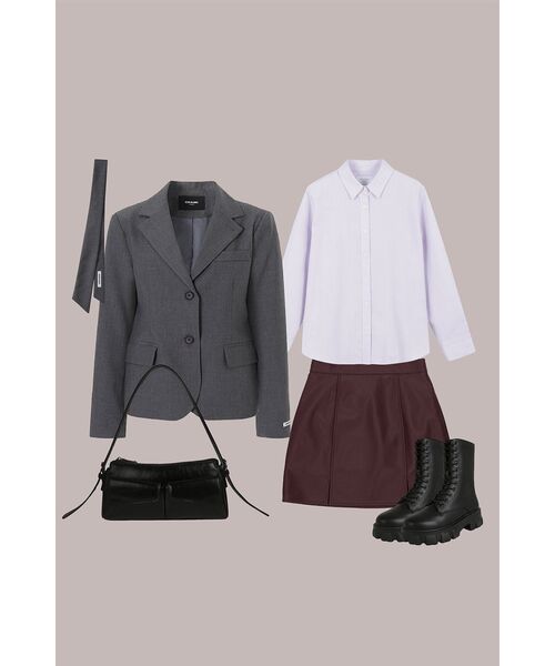 CRANK（クランク）の「Classic blazer & tie set_gray（テーラードジャケット・レディース・その他・FREE）」の7枚目の写真