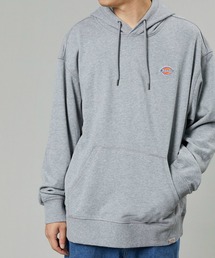 Dickies/ディッキーズ フレンチ テリー スモールバッジ ロゴ フーディー/スウェット/フードスウェット