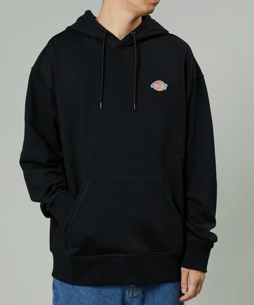 Dickies(ディッキーズ)の「Dickies/ディッキーズ フレンチ テリー スモールバッジ ロゴ フーディー/スウェット/フードスウェット(パーカー・メンズ・ブラウン/ヘザーグレー/ブラック/アイボリー・MEDIUM/LARGE/X-LARGE)」の3枚目の写真
