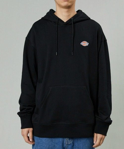 Dickies(ディッキーズ)の「Dickies/ディッキーズ フレンチ テリー スモールバッジ ロゴ フーディー/スウェット/フードスウェット(パーカー・メンズ・ブラウン/ヘザーグレー/ブラック/アイボリー・MEDIUM/LARGE/X-LARGE)」の6枚目の写真