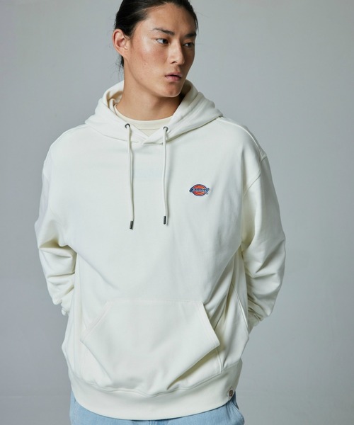 Dickies(ディッキーズ)の「Dickies/ディッキーズ フレンチ テリー スモールバッジ ロゴ フーディー/スウェット/フードスウェット(パーカー・メンズ・ブラウン/ヘザーグレー/ブラック/アイボリー・MEDIUM/LARGE/X-LARGE)」の13枚目の写真
