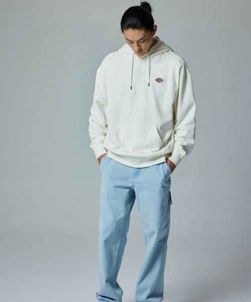 Dickies(ディッキーズ)の「Dickies/ディッキーズ フレンチ テリー スモールバッジ ロゴ フーディー/スウェット/フードスウェット(パーカー・メンズ・ブラウン/ヘザーグレー/ブラック/アイボリー・MEDIUM/LARGE/X-LARGE)」の14枚目の写真