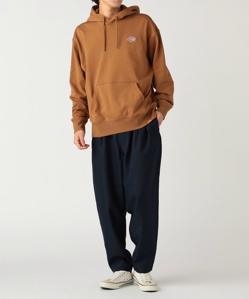 Dickies(ディッキーズ)の「Dickies/ディッキーズ フレンチ テリー スモールバッジ ロゴ フーディー/スウェット/フードスウェット(パーカー・メンズ・ブラウン/ヘザーグレー/ブラック/アイボリー・MEDIUM/LARGE/X-LARGE)」の18枚目の写真