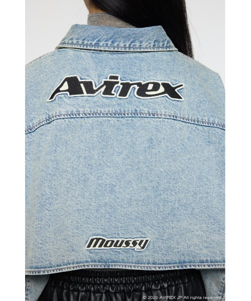 MOUSSY（マウジー）の「AVIREX DENIM SHIRT ジャケット（デニムジャケット・レディース・ブルー・FREE）」の12枚目の写真