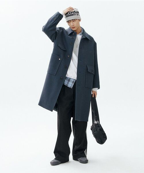 GAKKAI UNIONS(ガッカイユニオンズ)の「ワンタックツーラインワイドスウェットパンツブラック(スウェットパンツ・レディース・その他・SMALL/MEDIUM/LARGE/X-LARGE)」の6枚目の写真