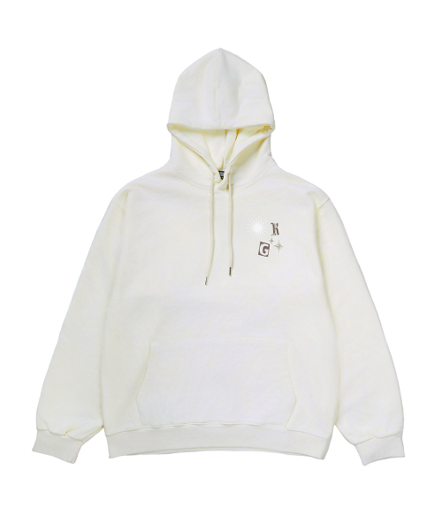 GAKKAI UNIONS(ガッカイユニオンズ)の「ループピグメントフードティークリーム(パーカー・メンズ・その他・MEDIUM/LARGE/X-LARGE/SMALL)」の2枚目の写真