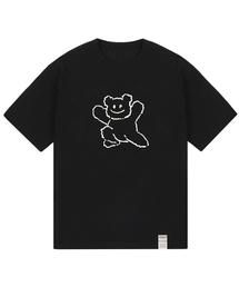 GRAVER（グレーバー）の「[UNISEX] Big Line Bear Smile Short Sleeve T-shirt_Black（Tシャツ/カットソー）」