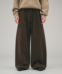Adoon plain(Ah[v[)Brushed Curve Wide Chino Trousers / EHbVhN2^bNCh`mpc(`mpc)