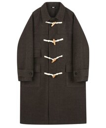 TRILLION（トリリオン）の「Unisex Balmacan Duffel Long Coat_BROWN（ダッフルコート）」