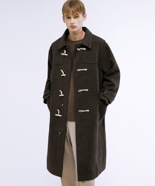TRILLION（トリリオン）の「ユニセックスバルマカンダフロンコート（BROWN）（チェスターコート・レディース・その他・SMALL/MEDIUM/LARGE）」の8枚目の写真