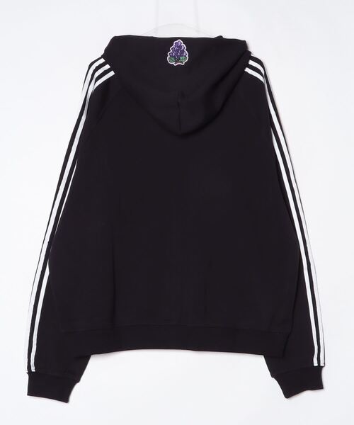 GRAF&WU（グラフアンドユー）の「A'GEM/9 × .kom 『GRAF&WU/グラフアンドユー』 Fruit Party Peach Lychee Banana Cute Ghost Thin Zip-up Hoodie/ラインジップアップキャラパーカー（パーカー・メンズ・グレー/ブラック/ホワイト・XL/L）」の9枚目の写真