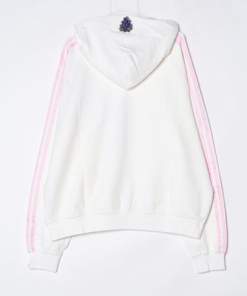 GRAF&WU（グラフアンドユー）の「A'GEM/9 × .kom 『GRAF&WU/グラフアンドユー』 Fruit Party Peach Lychee Banana Cute Ghost Thin Zip-up Hoodie/ラインジップアップキャラパーカー（パーカー・メンズ・グレー/ブラック/ホワイト・XL/L）」の7枚目の写真