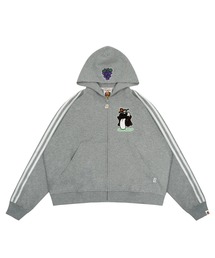 GRAF&WU | A'GEM/9 × .kom 『GRAF&WU/グラフアンドユー』 Fruit Party Peach Lychee Banana Cute Ghost Thin Zip-up Hoodie/ラインジップアップキャラパーカー(パーカー)