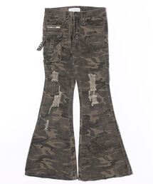 レディースのデニムパンツ（カモフラージュ柄）ファッション通販