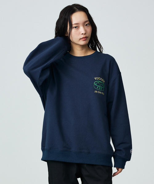ABAHOUSE（アバハウス）の「【YOIDORE / ヨイドレ】×【京鼎樓 / ジンディンロウ】SPECIAL COLLAB SWEAT CREW/スペシャルコラボクルースウェット（スウェット・メンズ・ネイビー/ホワイト系その他/ブラック・M/L）」の3枚目の写真