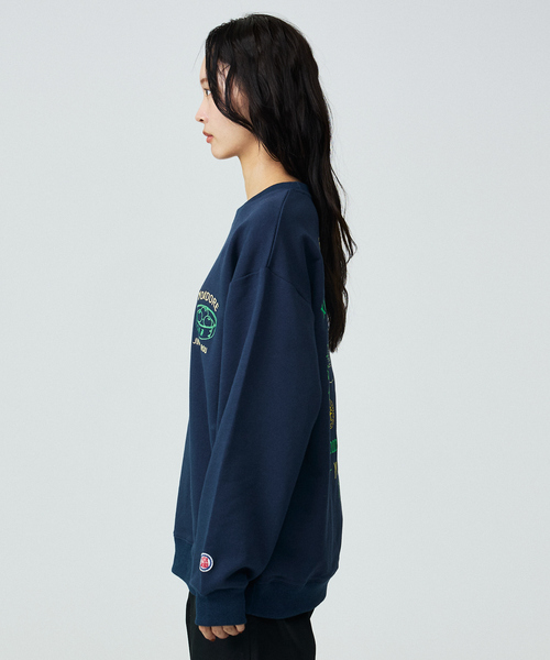 ABAHOUSE（アバハウス）の「【YOIDORE / ヨイドレ】×【京鼎樓 / ジンディンロウ】SPECIAL COLLAB SWEAT CREW/スペシャルコラボクルースウェット（スウェット・メンズ・ネイビー/ホワイト系その他/ブラック・M/L）」の7枚目の写真