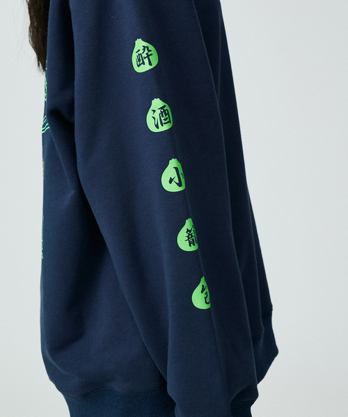 ABAHOUSE（アバハウス）の「【YOIDORE / ヨイドレ】×【京鼎樓 / ジンディンロウ】SPECIAL COLLAB SWEAT CREW/スペシャルコラボクルースウェット（スウェット・メンズ・ネイビー/ホワイト系その他/ブラック・M/L）」の12枚目の写真