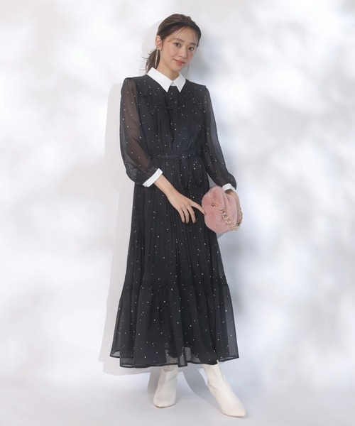 スノードットプリントワンピース（ワンピース）｜JUSGLITTY（ジャス