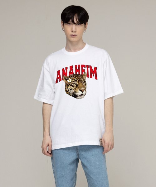 GRAVER（グレーバー）の「[UNISEX]エナハイムリアルレオパードバンファルティ_ホワイト（Tシャツ/カットソー・レディース・ホワイト・LARGE/MEDIUM/SMALL/X-LARGE）」の2枚目の写真